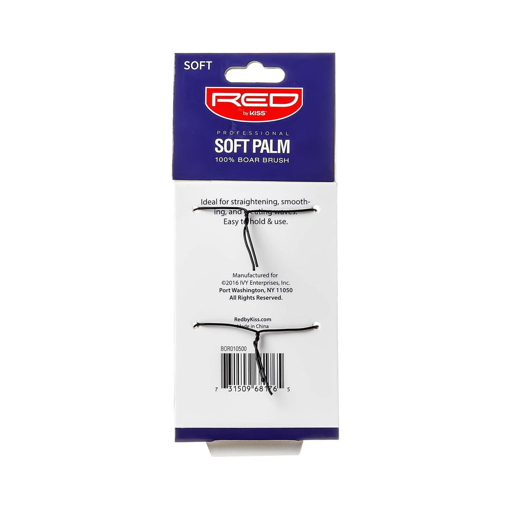 Red By Kiss Professional 100% Boar Brush Soft Bristles