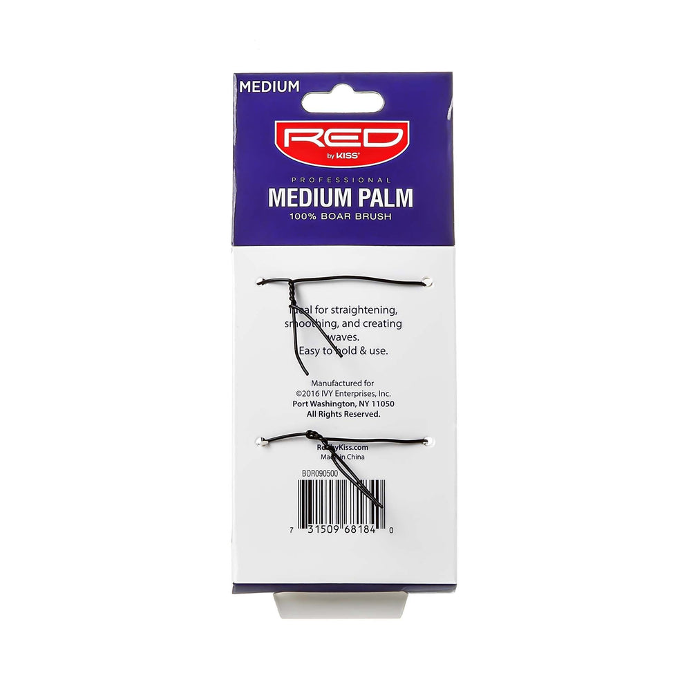 Red By Kiss Professional 100% Boar Brush Medium Bristles