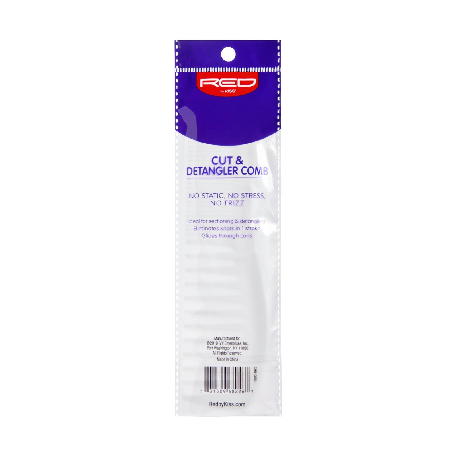 Red By Kiss Cut & Detangler Comb
