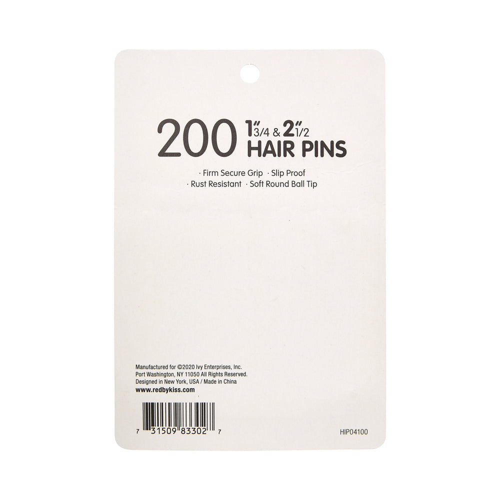 Red By Kiss Hair Pins 1 3/4″ & 2 1/2″ (200pcs)