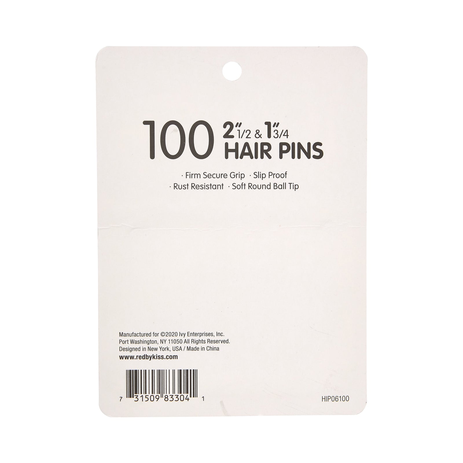 Red By Kiss Hair Pins 1 3/4″ & 2 1/2″ (100pcs)