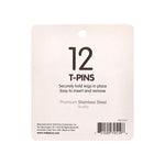 Red By Kiss T-Pins Silver Metal (12pcs)