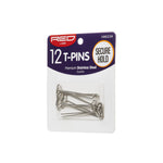 Red By Kiss T-Pins Silver Metal (12pcs)
