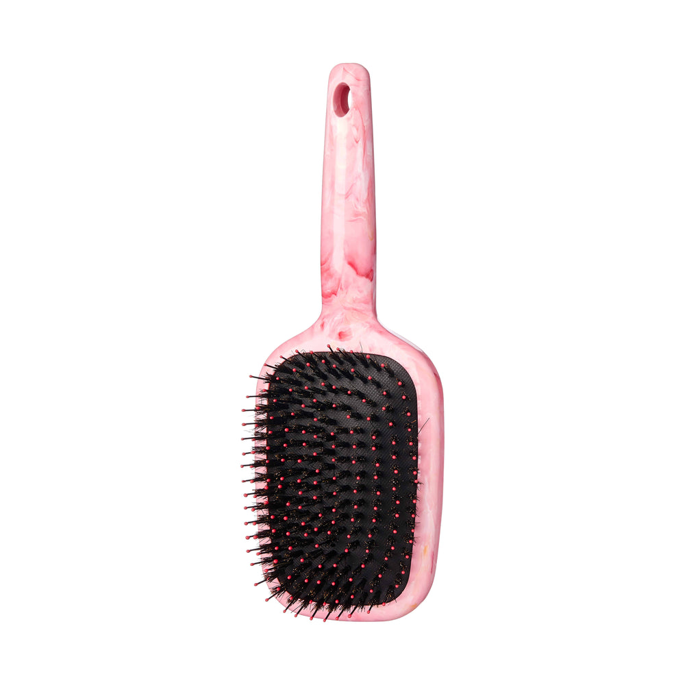 Red By Kiss Marblous Boar Square Paddle Brush  For Great Hair Day, Everyday