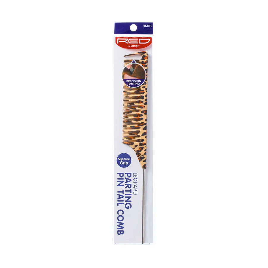 Red By Kiss Leopard Parting Pin Tail Comb