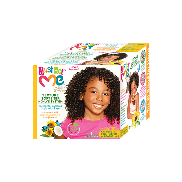 JUST FOR ME KIDS No-Lye Conditioning Texture Softener KIT