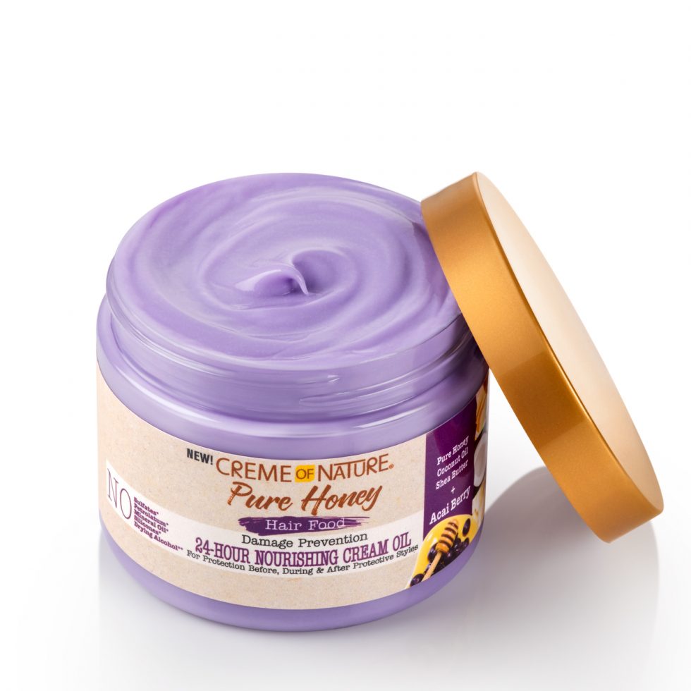 Creme of Nature Pure Honey Hair Food Damage Prevention 24-Hour Nourishing Cream Oil 135g
