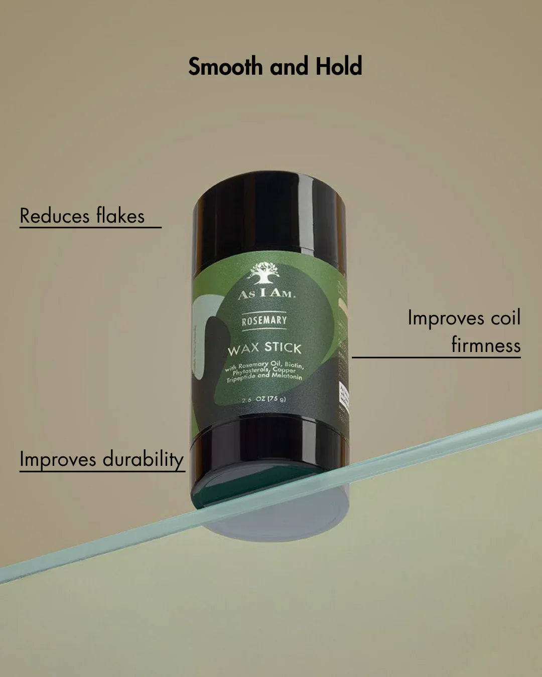 As I Am  Rosemary Hair Wax Stick 75g/2.6oz