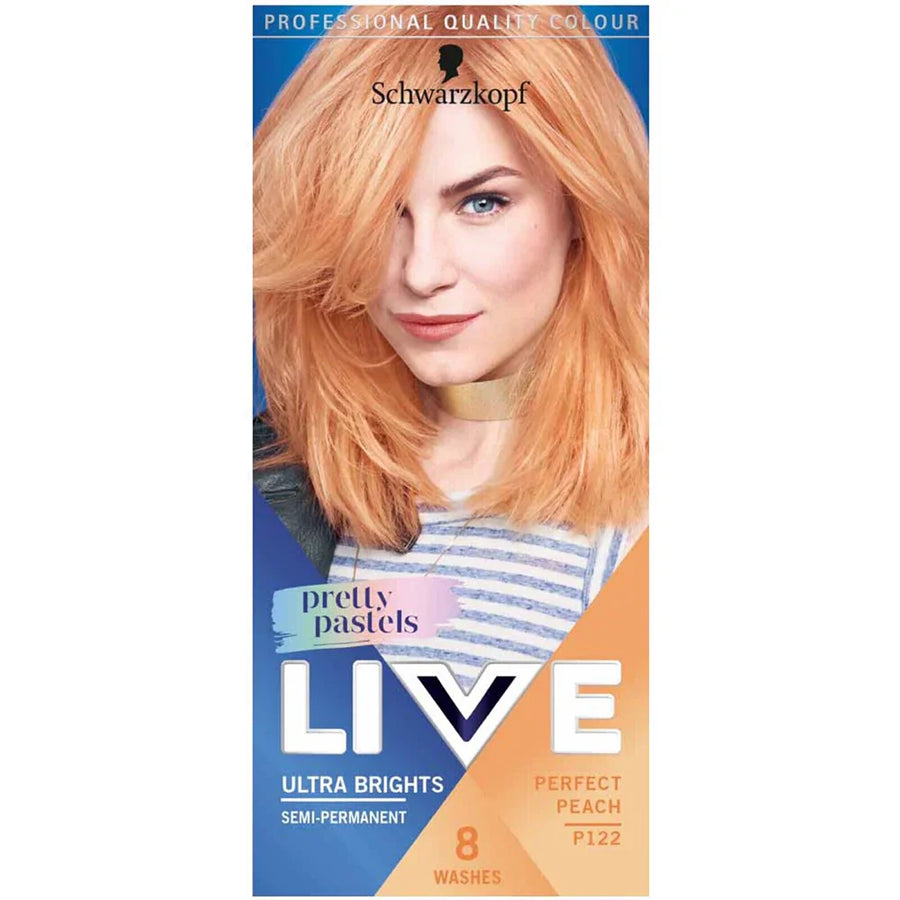 Schwarzkopf Live Ulta Brights Semi Permanent Hair Colour Dye P122 Perfect Peach