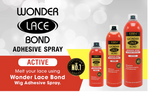 Ebin Wonder Lace Bond Wig Adhesive Spray Extreme Firm Hold 420ml