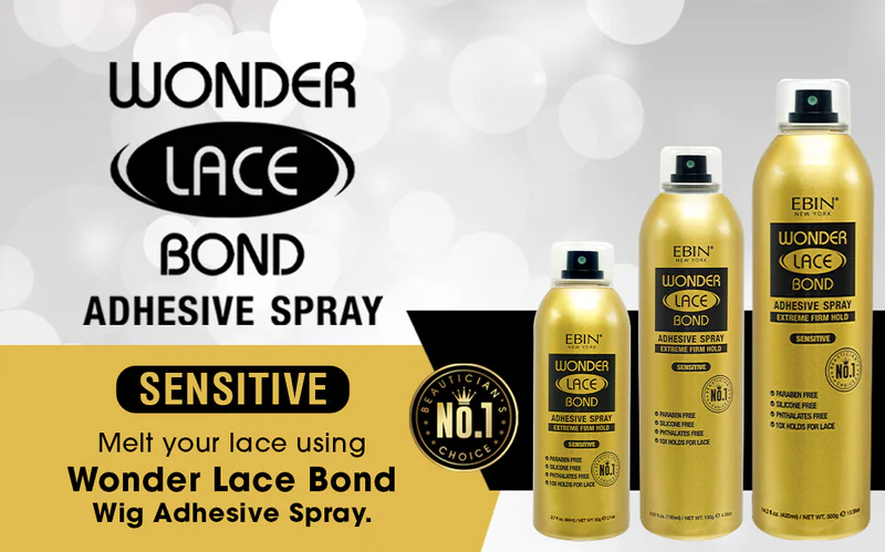 Ebin Wonder Lace Bond Wig Adhesive Spray Sensitive 180ml