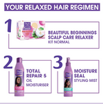 Dark & Lovely Beautiful Beginnings Scalp Care No-Lye Relaxer Kit – Normal