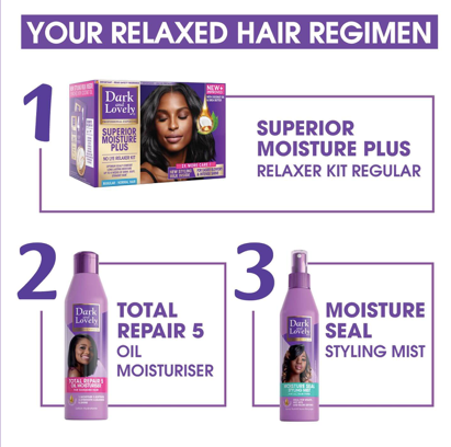 Dark & Lovely Superior Moisture Plus No-Lye Relaxer Kit