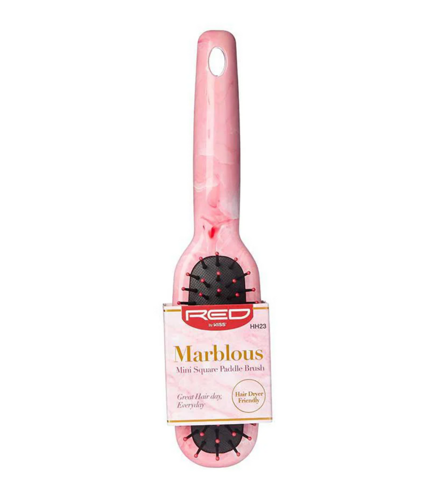 Red By Kiss Marblous Paddle Mini Square  Brush  For Great Hair Day, Everyday