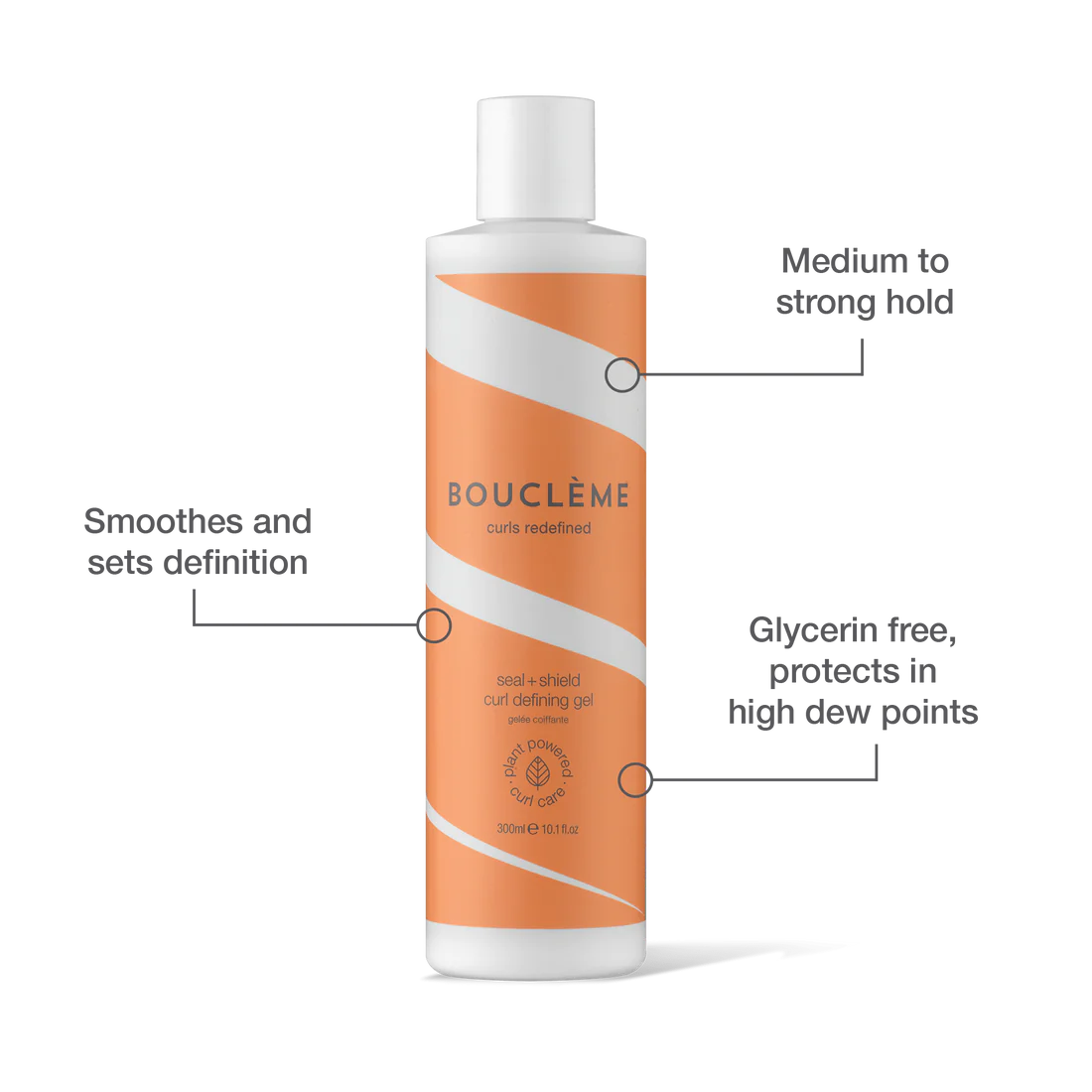 Boucleme Seal + Shield Curl Defining Gel 300ml/10.1oz