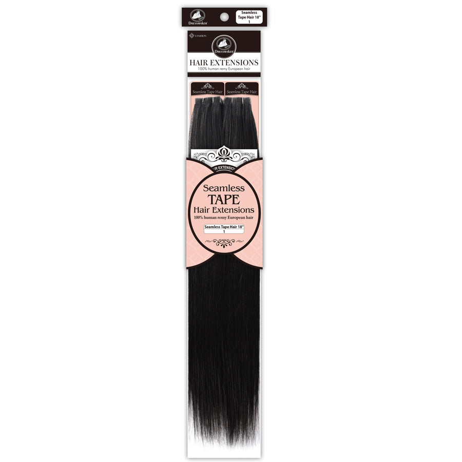 Dressmaker 100% Human Remy European Seamless Tape-In Straight Hair Extensions (40pcs)