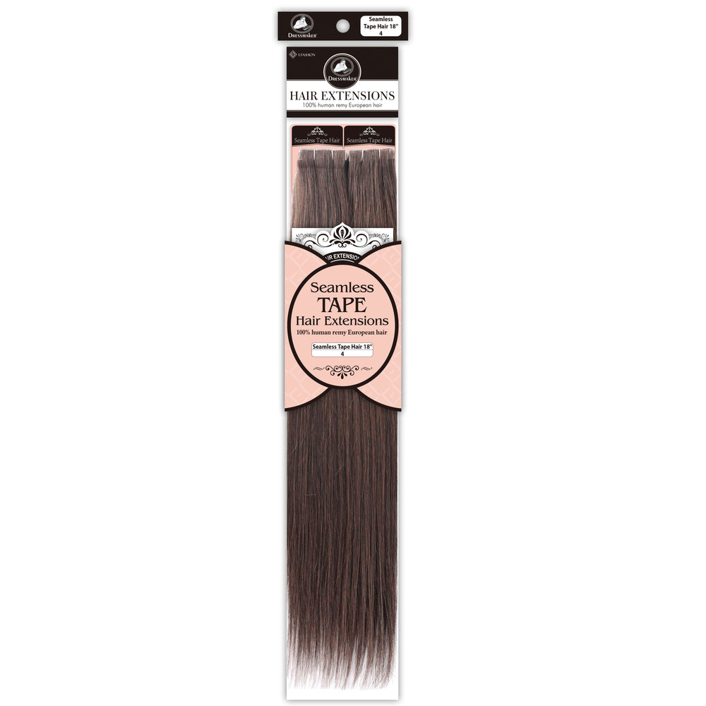 Dressmaker 100% Human Remy European Seamless Tape-In Straight Hair Extensions (40pcs)