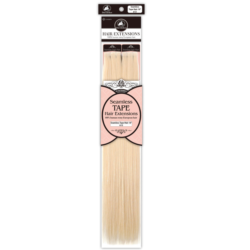Dressmaker 100% Human Remy European Seamless Tape-In Straight Hair Extensions (40pcs)