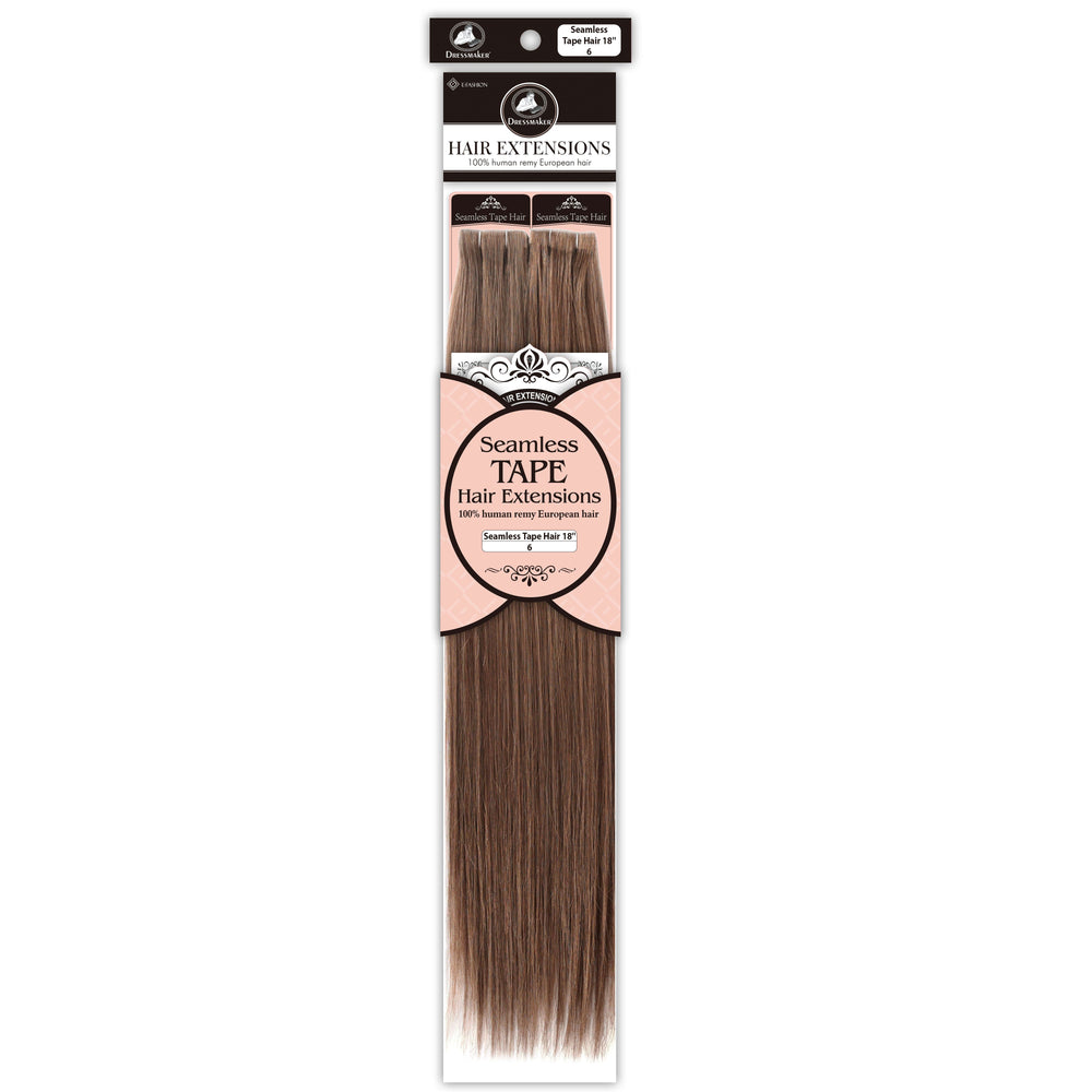 Dressmaker 100% Human Remy European Seamless Tape-In Straight Hair Extensions (40pcs)