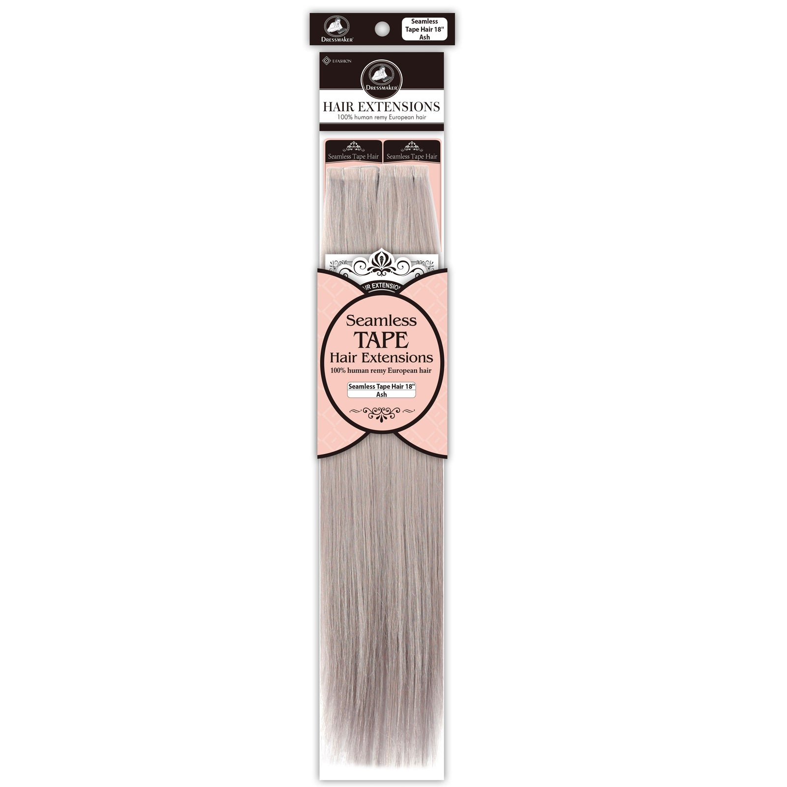 Dressmaker 100% Human Remy European Seamless Tape-In Straight Hair Extensions (40pcs)
