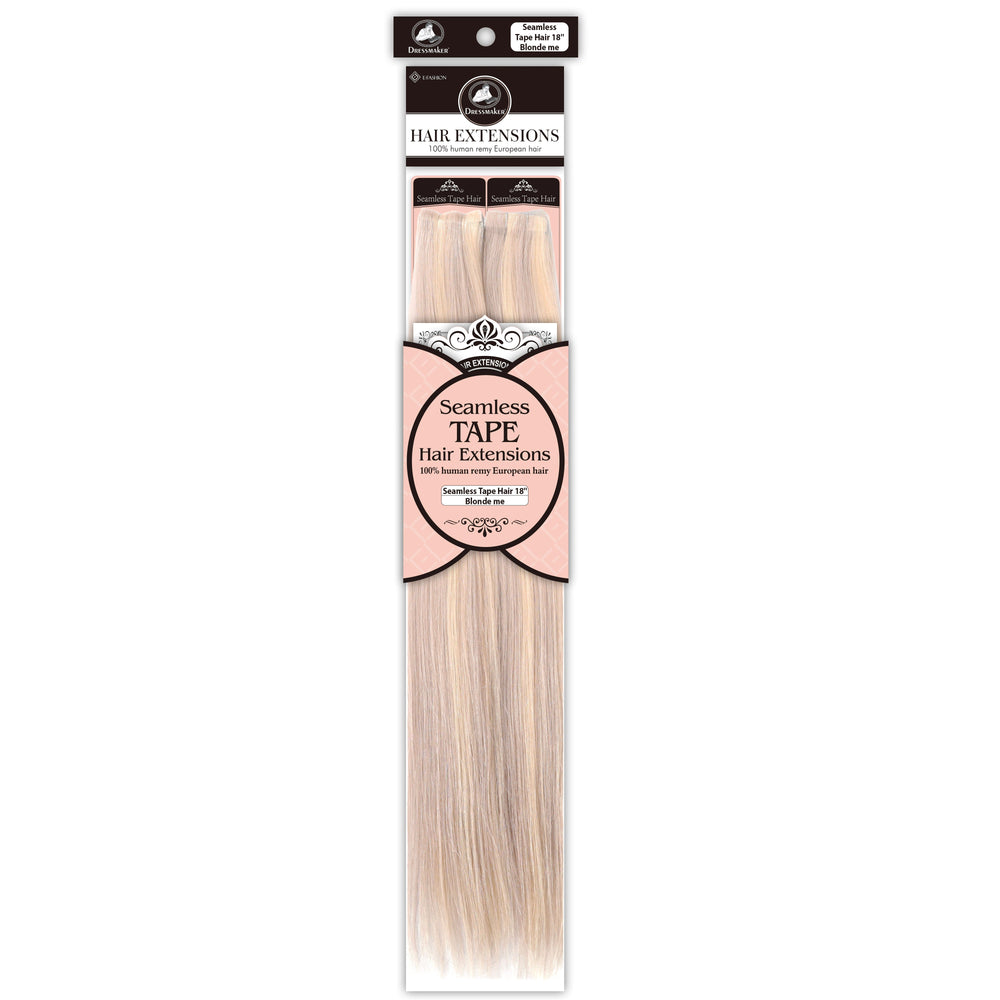 Dressmaker 100% Human Remy European Seamless Tape-In Straight Hair Extensions (40pcs)