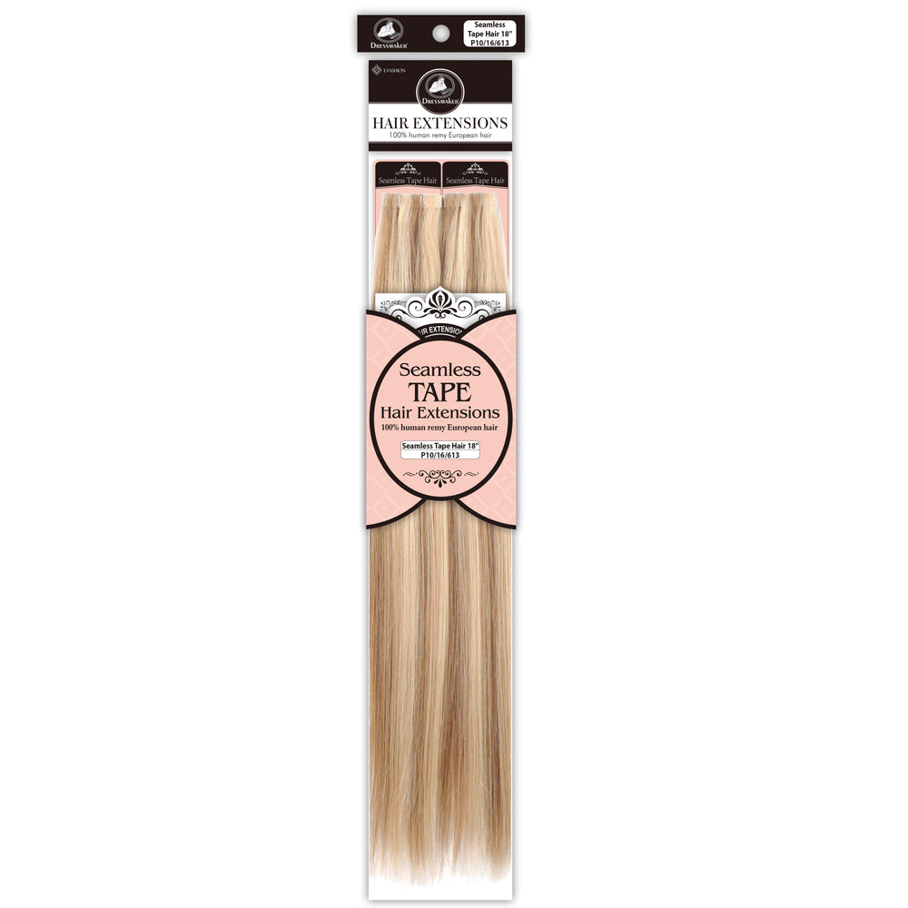 Dressmaker 100% Human Remy European Seamless Tape-In Straight Hair Extensions (40pcs)