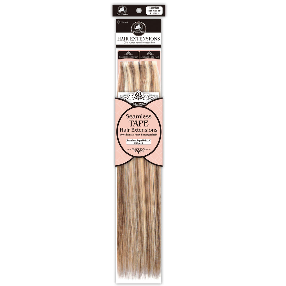 Dressmaker 100% Human Remy European Seamless Tape-In Straight Hair Extensions (40pcs)