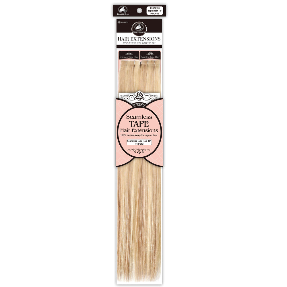 Dressmaker 100% Human Remy European Seamless Tape-In Straight Hair Extensions (40pcs)