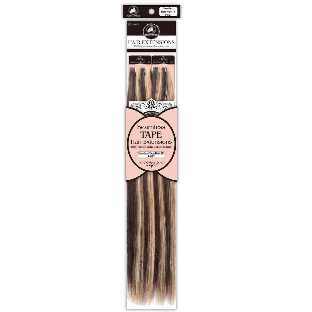 Dressmaker 100% Human Remy European Seamless Tape-In Straight Hair Extensions (40pcs)
