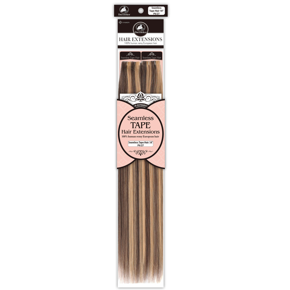 Dressmaker 100% Human Remy European Seamless Tape-In Straight Hair Extensions (40pcs)