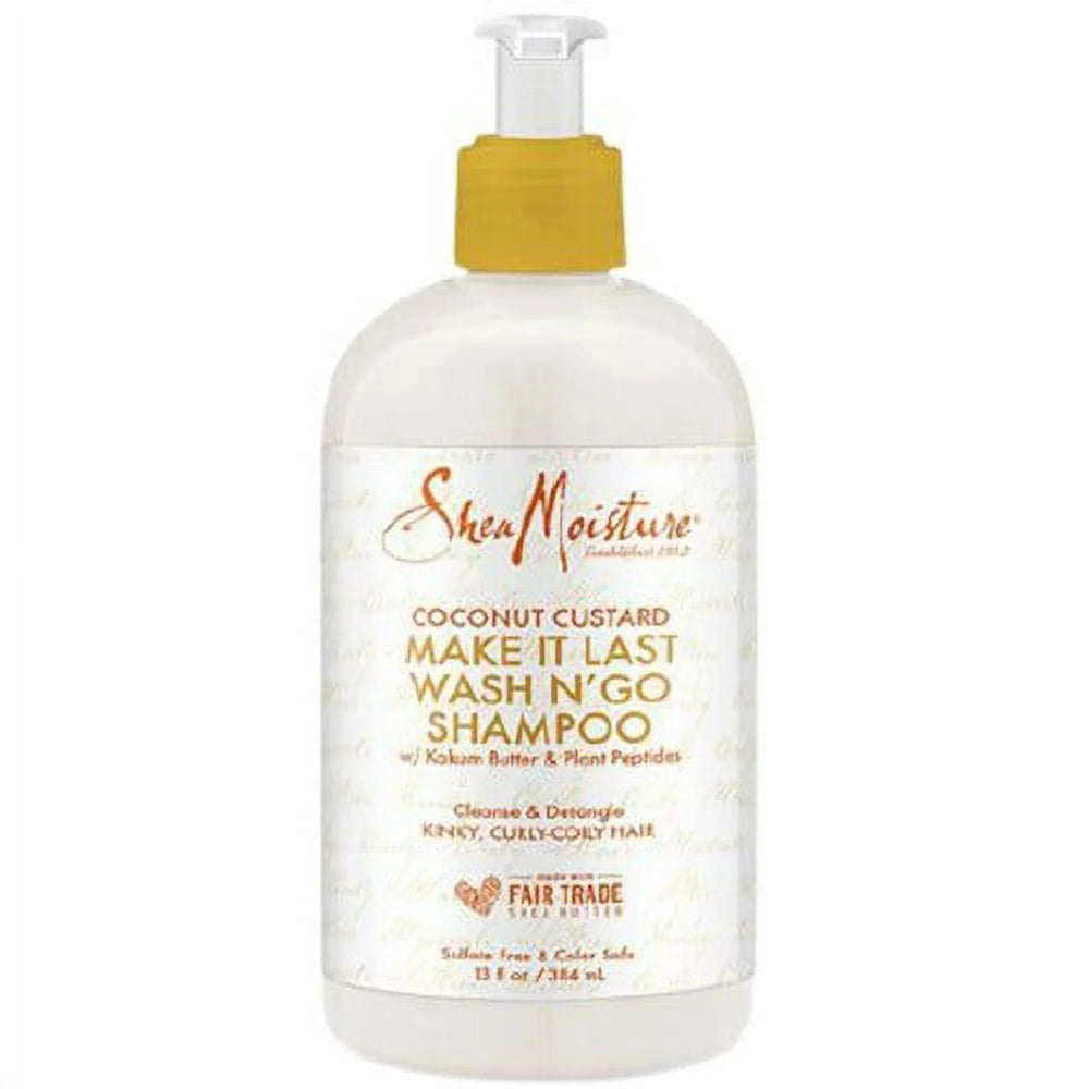 Shea Moisture Coconut Custard Make It Last Wash N' Go Shampoo 384ml