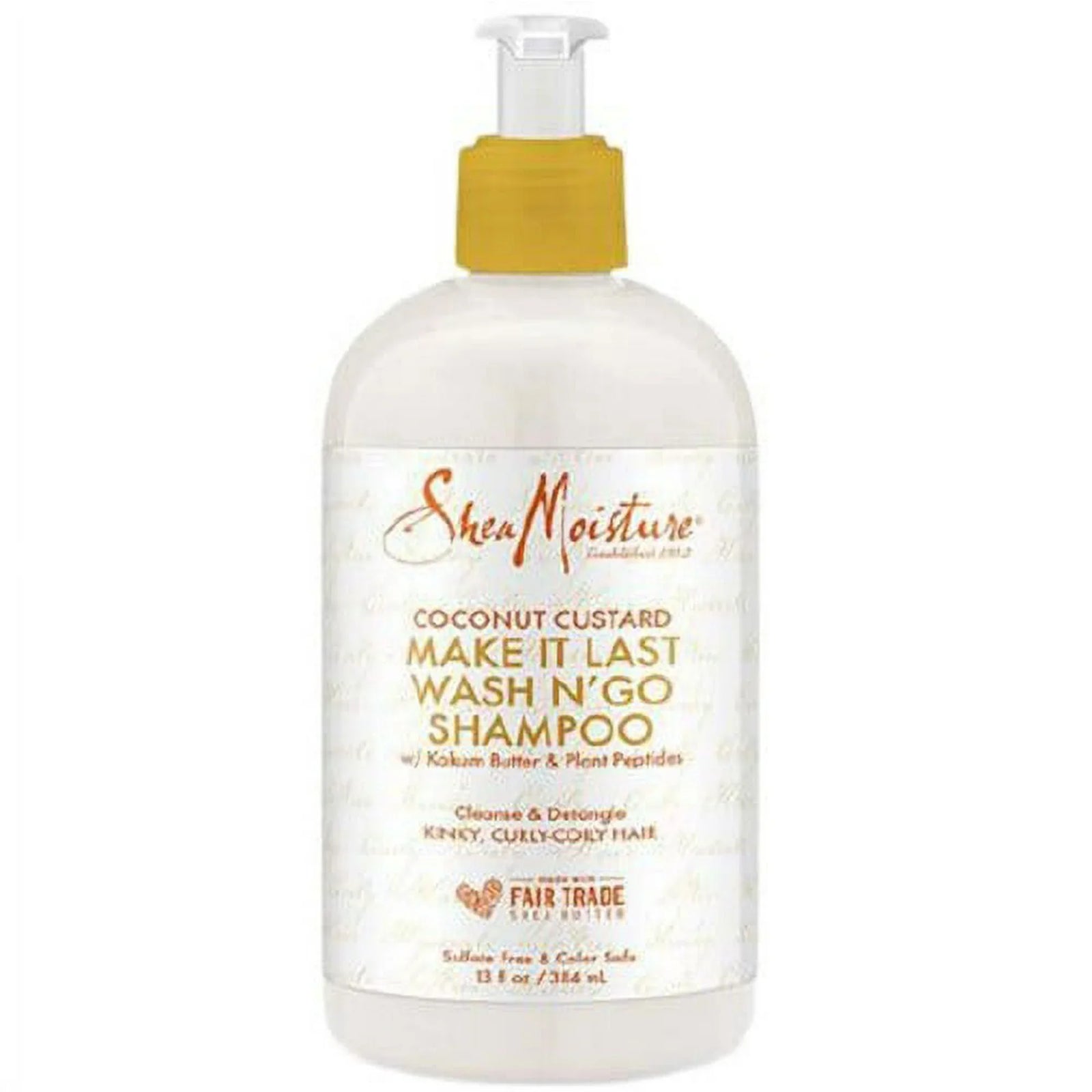 Shea Moisture Coconut Custard Make It Last Wash N' Go Shampoo 384ml
