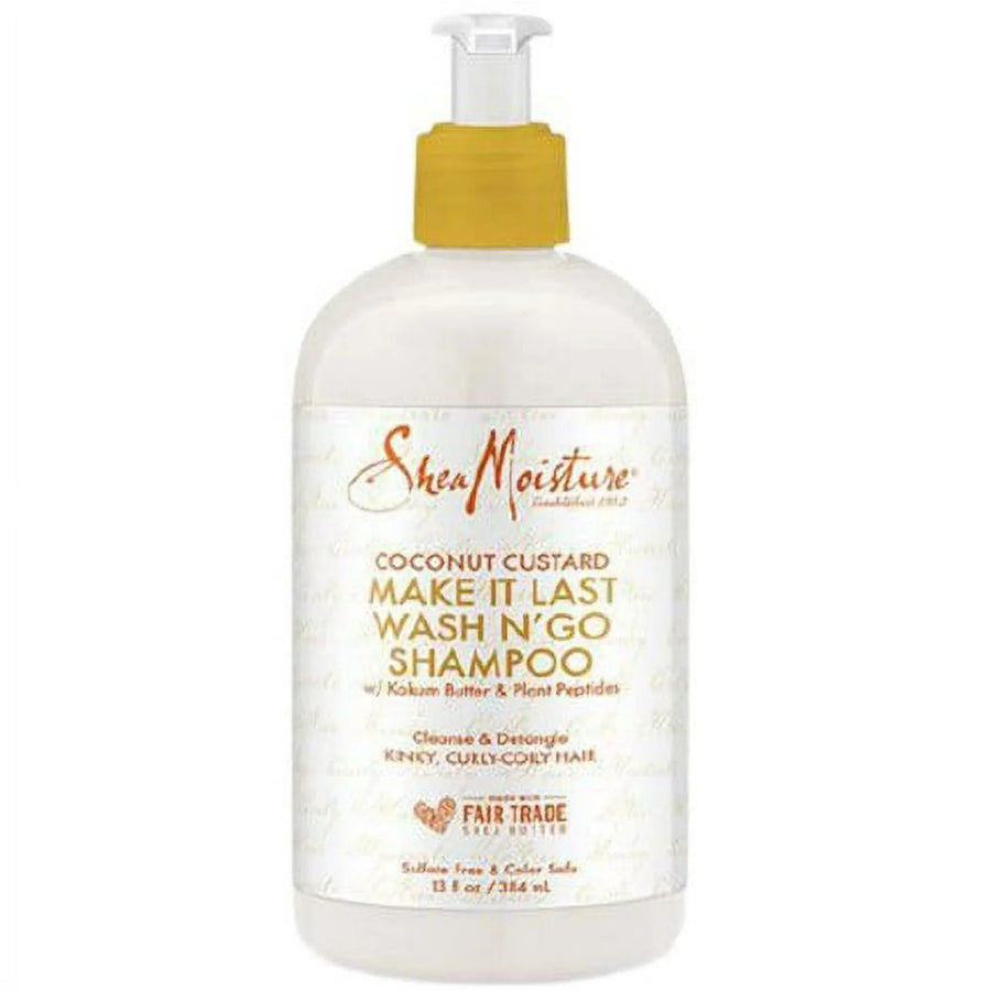 Shea Moisture Coconut Custard Make It Last Wash N' Go Shampoo 384ml