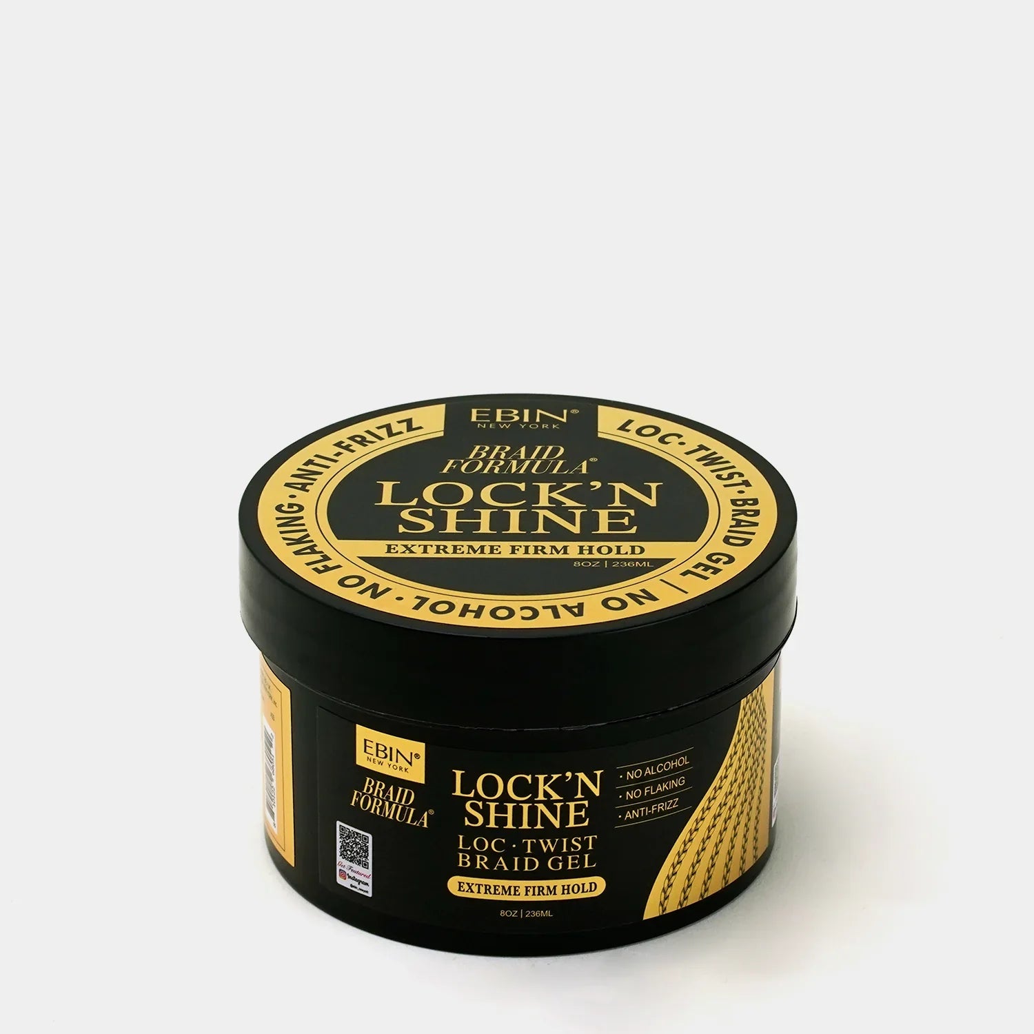 Ebin Braid Formula Lock’N Shine Loc & Twist Extreme Firm Hold Braiding Gel 236ml
