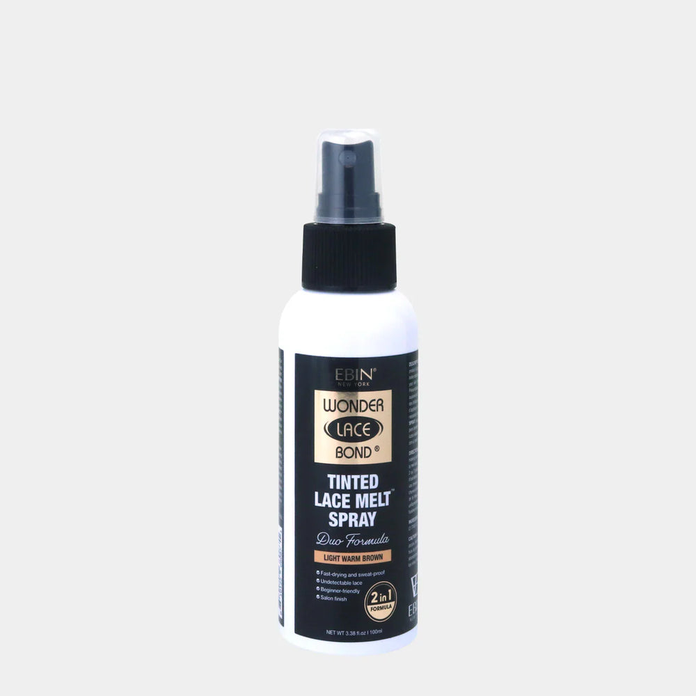 EbinWonder Lace Bond Tinted Lace Melt Color Spray Light Warm Brown 100ml/3.38oz