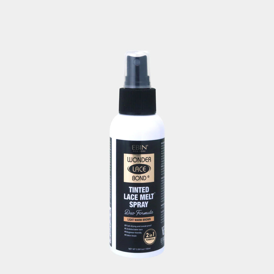 EbinWonder Lace Bond Tinted Lace Melt Color Spray Light Warm Brown 100ml/3.38oz