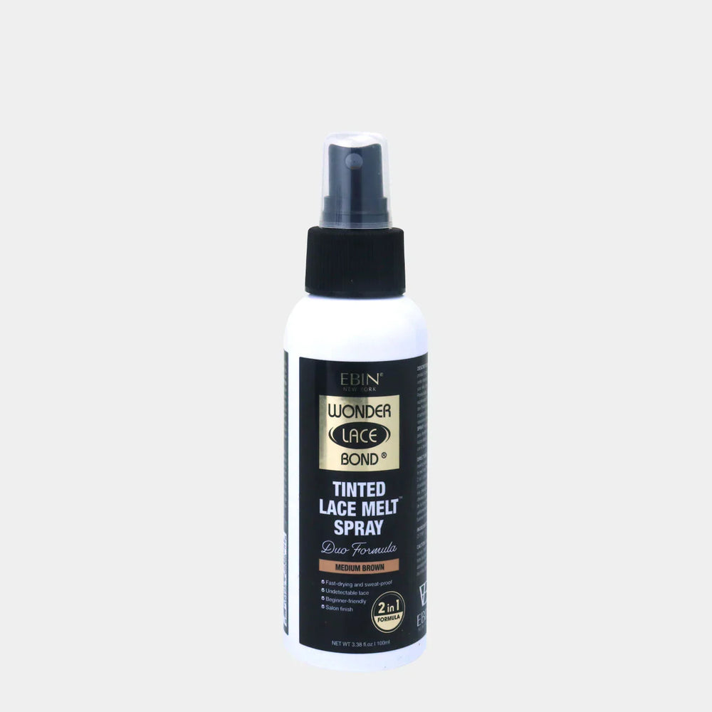 EbinWonder Lace Bond Tinted Lace Melt Color Spray Medium Brown 100ml/3.38oz