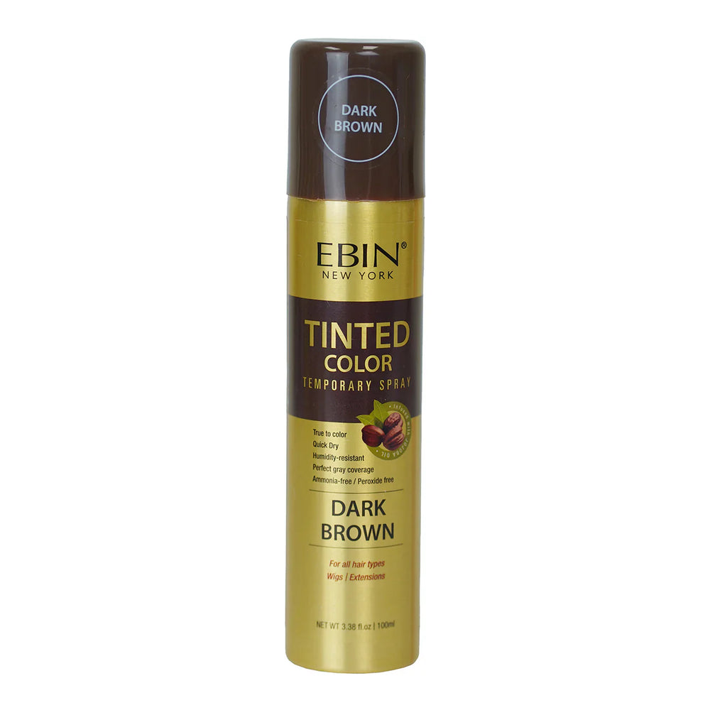 Ebin New York Tinted Color Temporary Spray Dark Brown 100ml/3.38oz