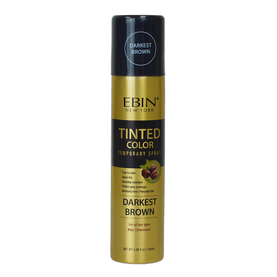 Ebin New York Tinted Color Temporary Spray Darkest Brown 100ml/3.38oz