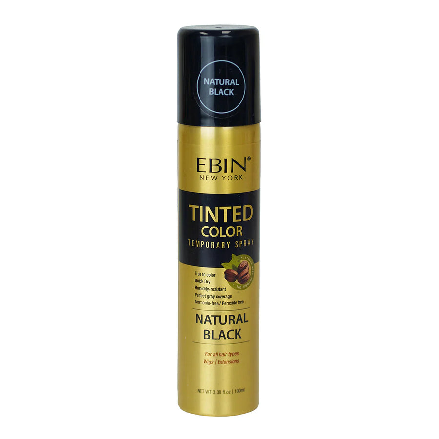 Ebin New York Tinted Color Temporary Spray Natural Black 100ml/3.38oz