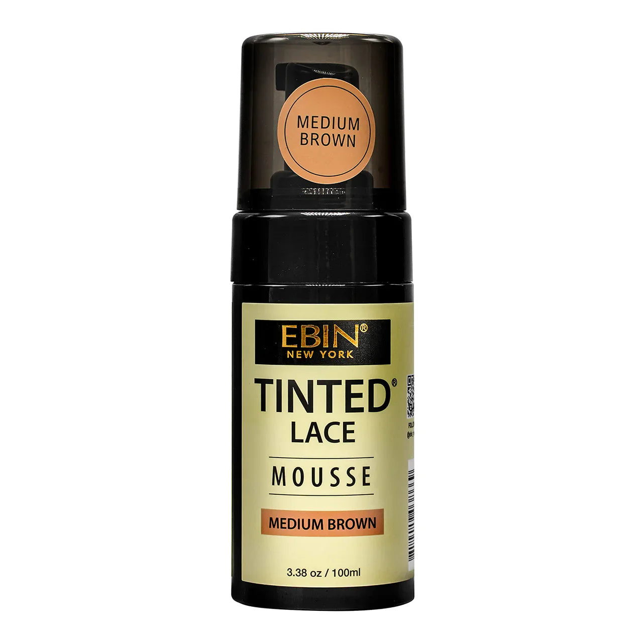 Ebin Tinted Lace Foaming Mousse Medium Brown 100ml/3.38oz