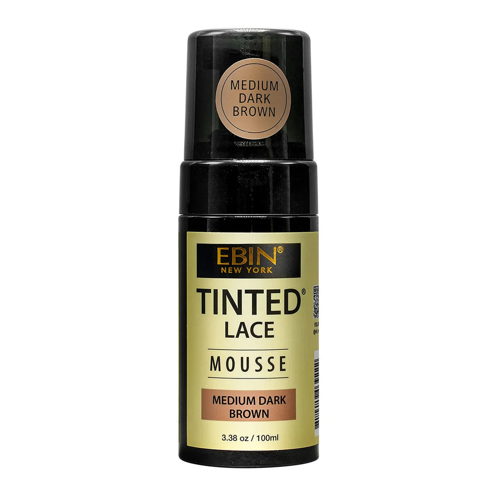 Ebin Tinted Lace Foaming Mousse Medium Dark Brown 100ml/3.38oz