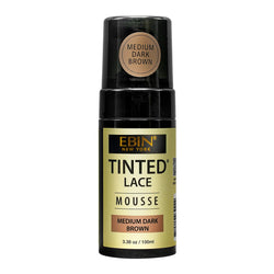 Ebin Tinted Lace Foaming Mousse Medium Dark Brown 100ml/3.38oz