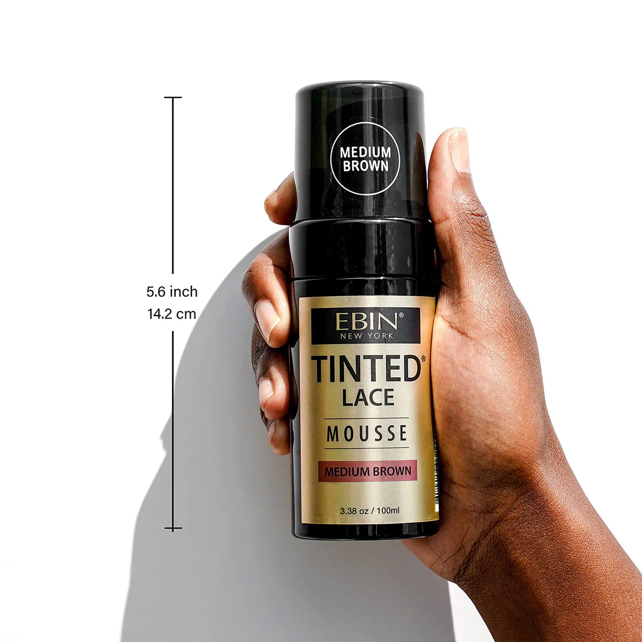 Ebin Tinted Lace Foaming Mousse Dark Brown 100ml/3.38oz