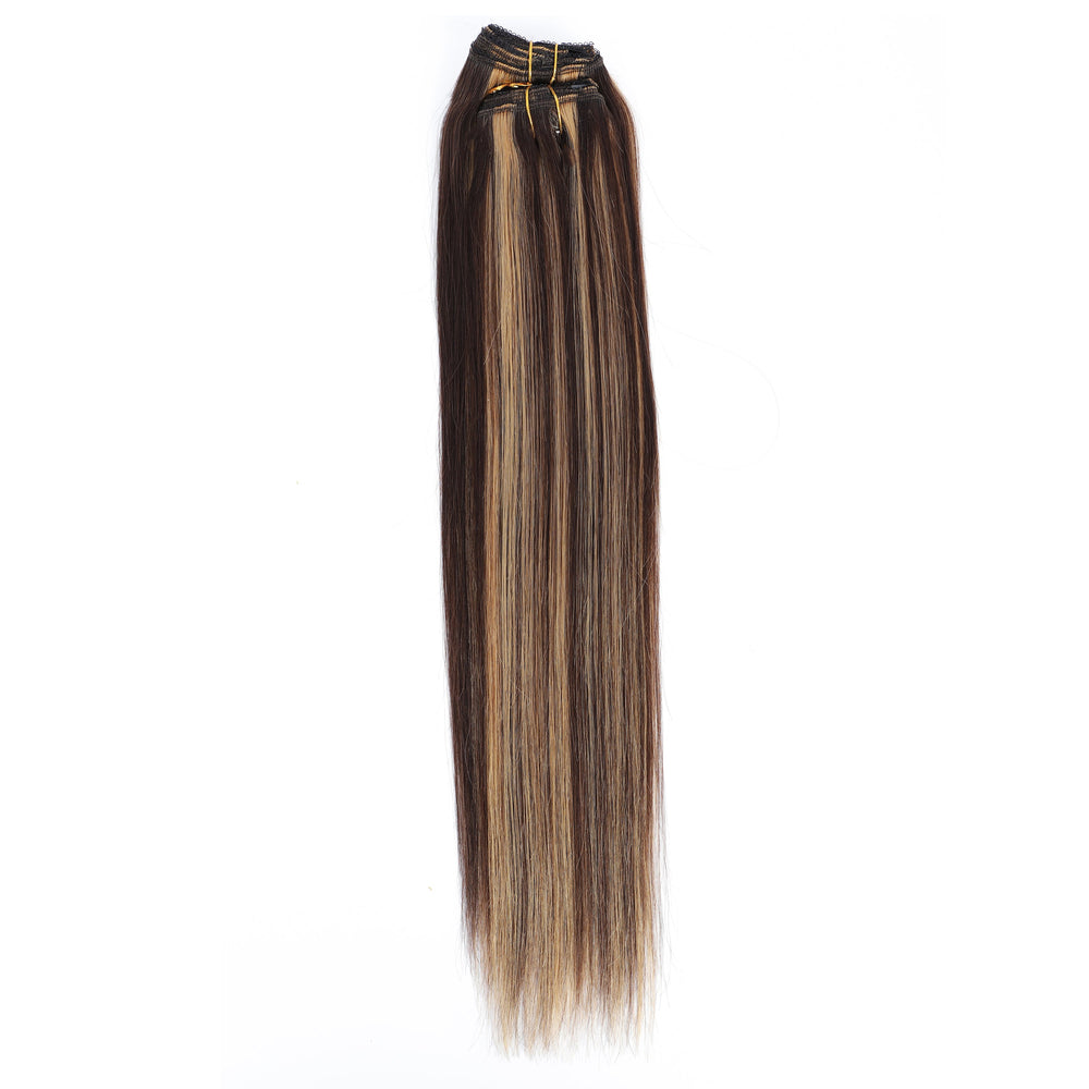 Dressmaker 8-Piece 14" Clip-In Hair Extensions Single Weft Straight