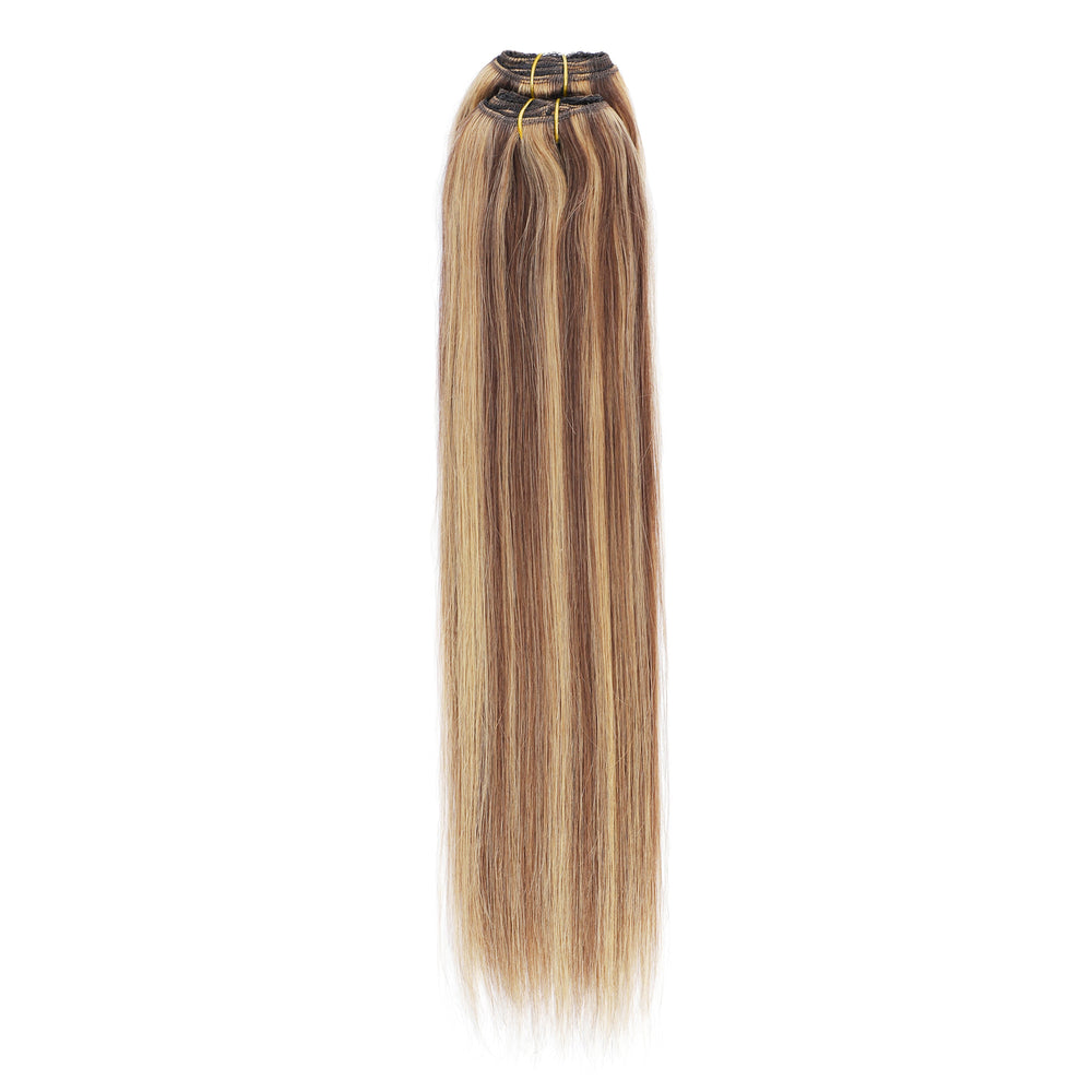 Dressmaker 8-Piece 14" Clip-In Hair Extensions Single Weft Straight