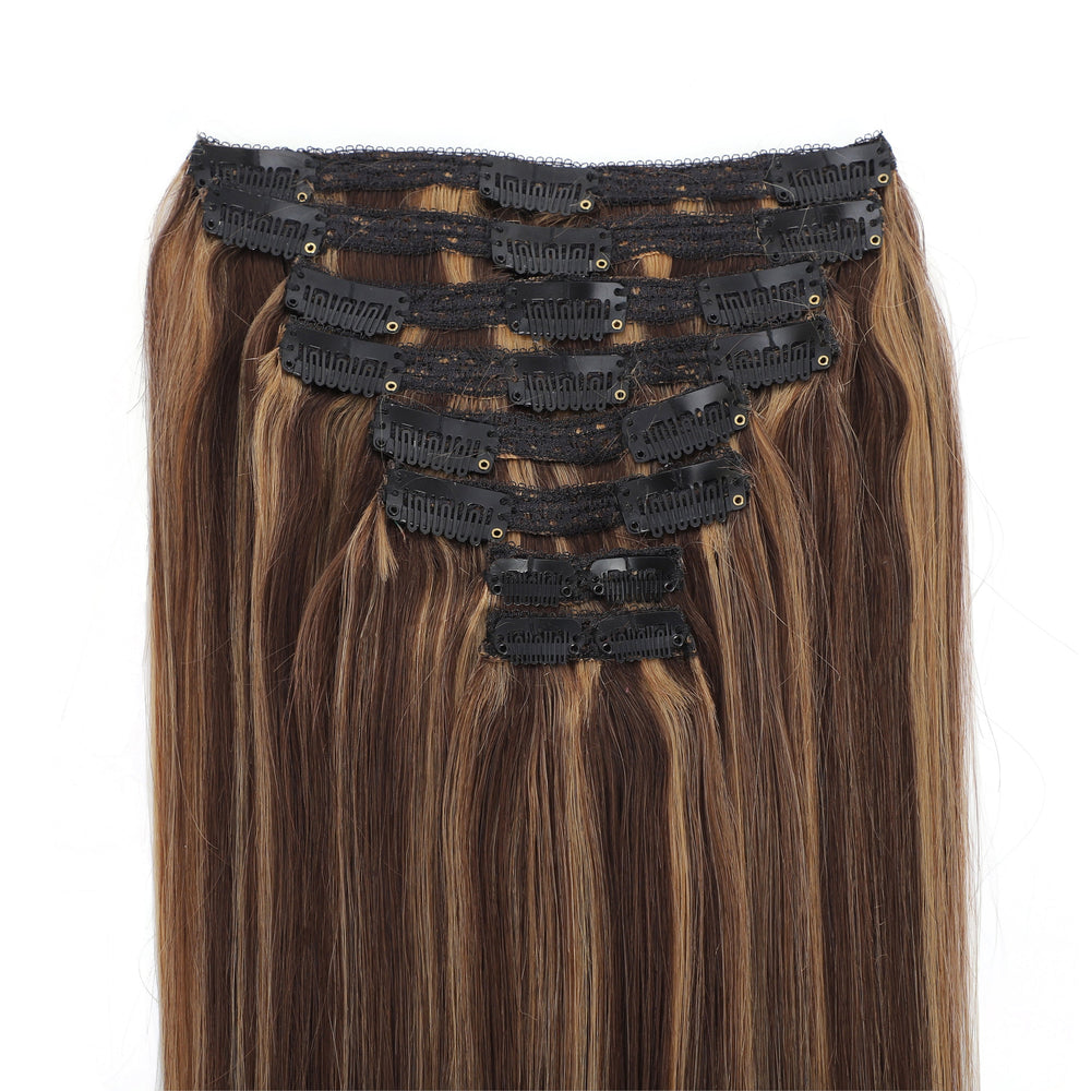 Dressmaker 8-Piece 14" Clip-In Hair Extensions Single Weft Straight