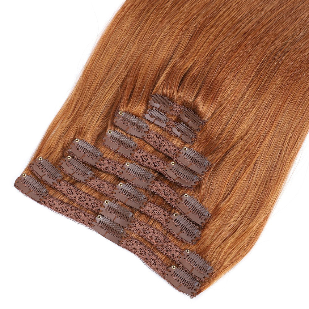 Dressmaker 8-Piece 18" Clip-In Hair Extensions Single Weft Straight