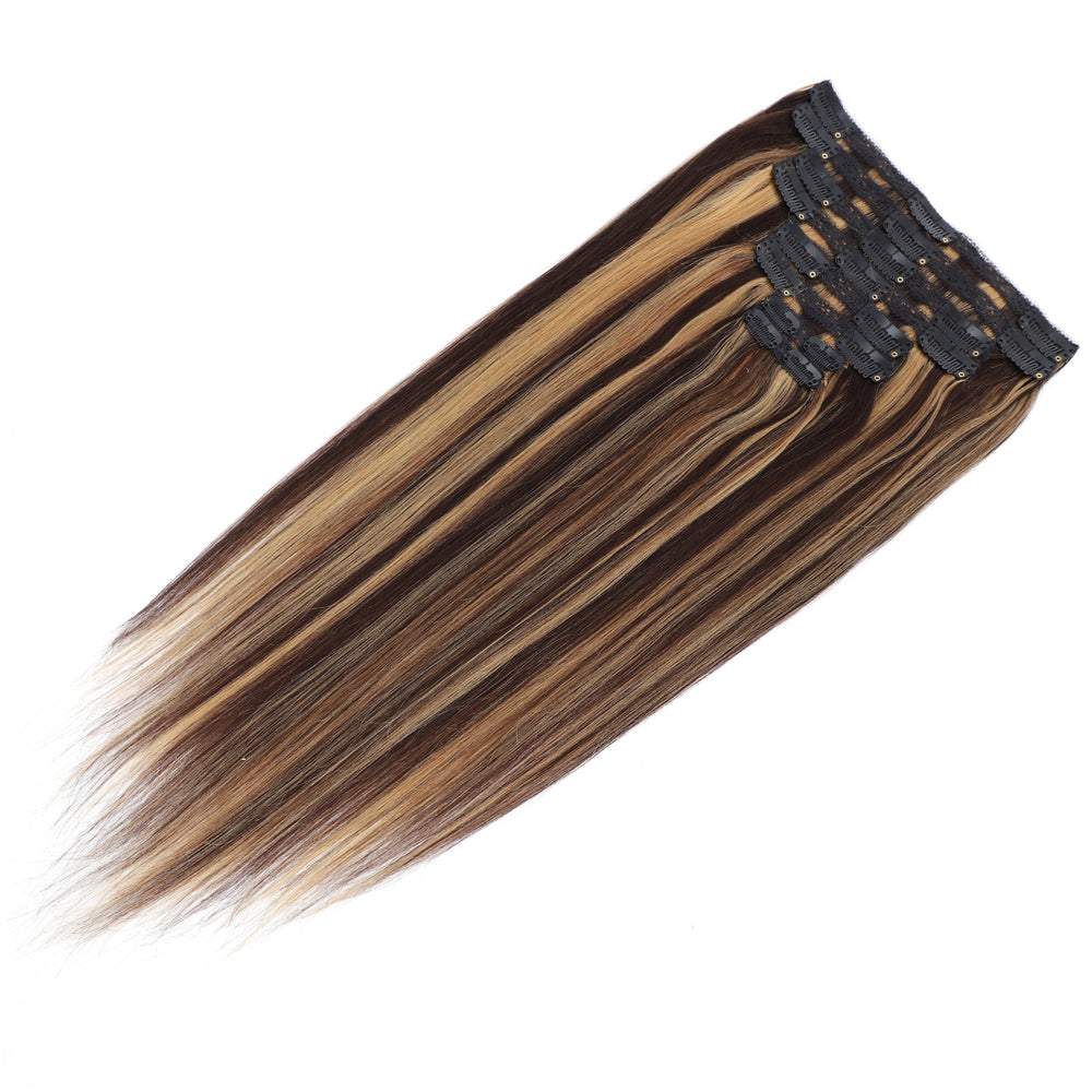 Dressmaker 8-Piece 18" Clip-In Hair Extensions Single Weft Straight