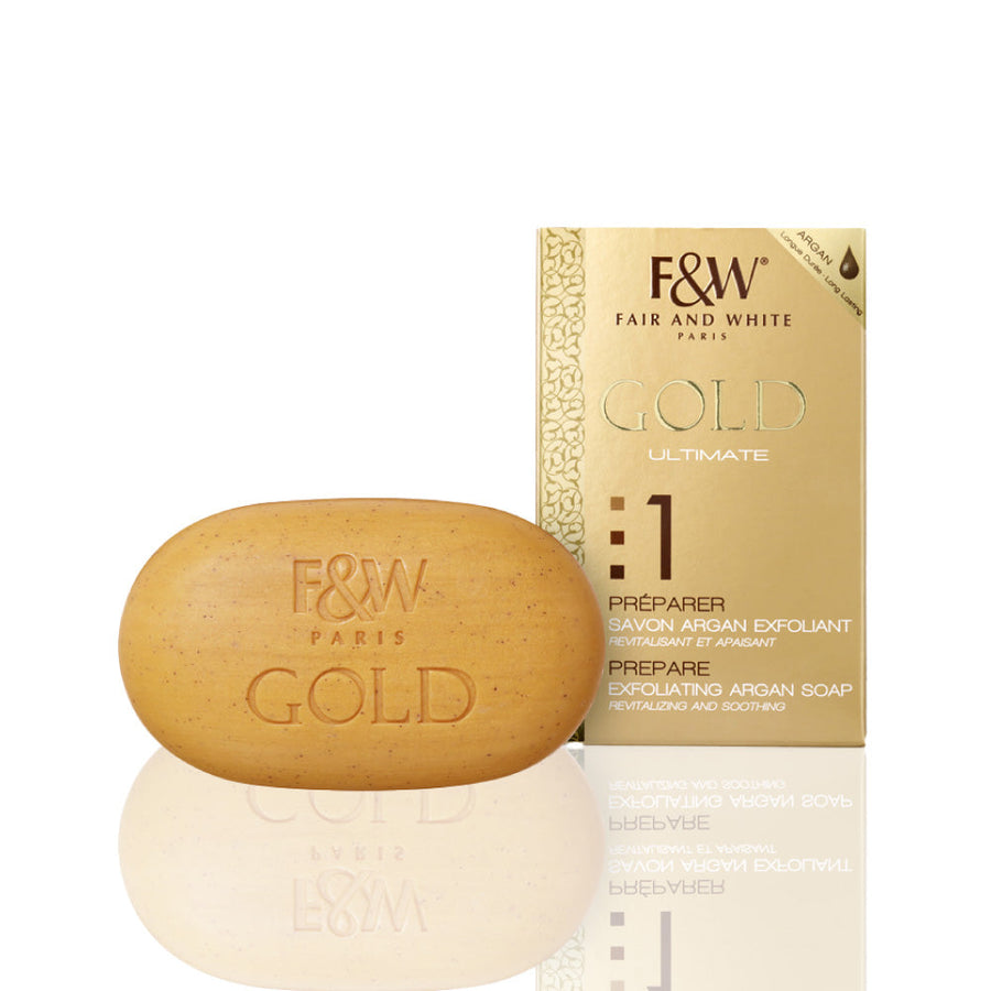 Fair & White No.1 Gold Satin Argan Exfoliating Soap 200g